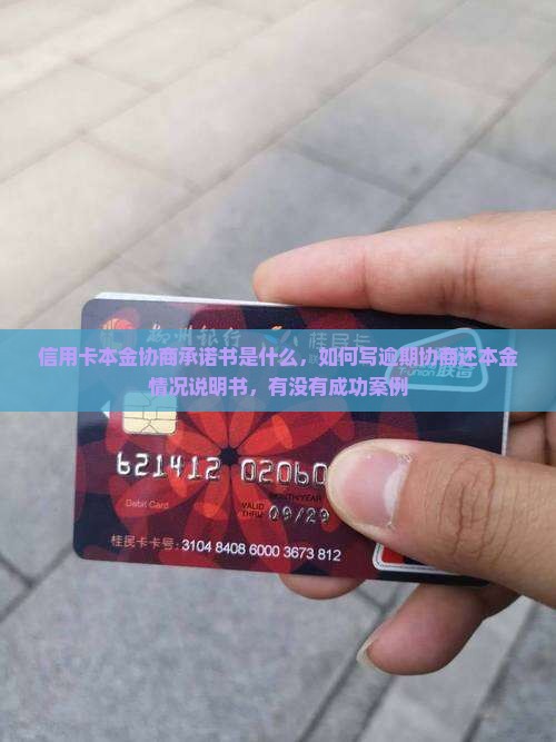 信用卡本金协商承诺书是什么