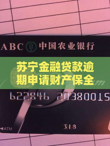 苏宁金融贷款逾期申请财产保全