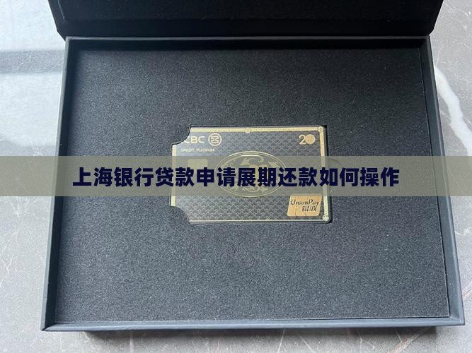 上海银行贷款申请展期还款如何操作