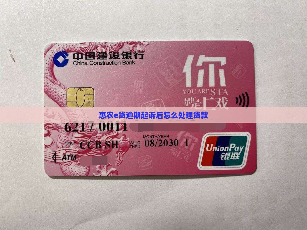 惠农e贷逾期起诉后会怎样处理