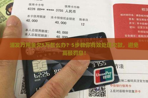 浦发万用金欠5万怎么办