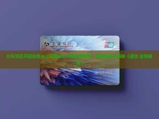 分乐贷还不起会有什么后果