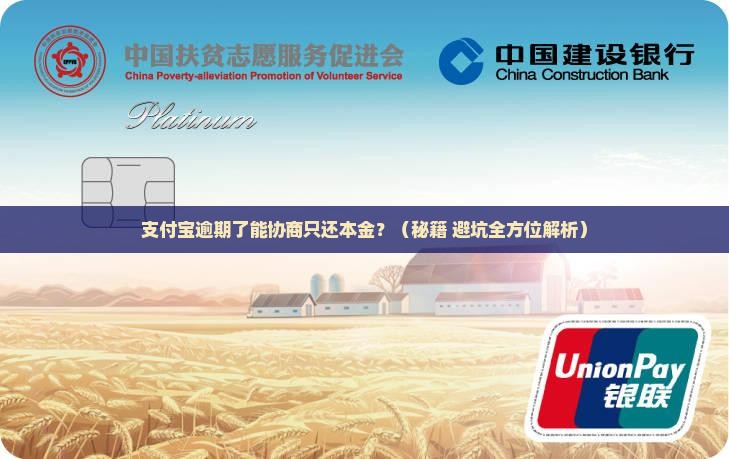 支付宝逾期了可以协商还本金吗