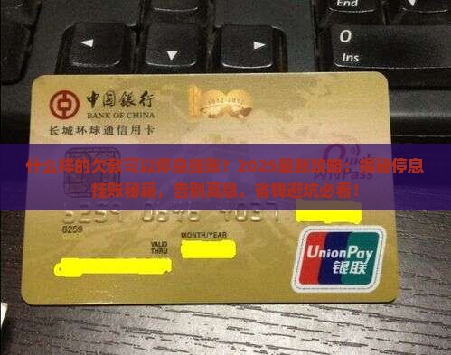 什么样的欠款可以停息挂账