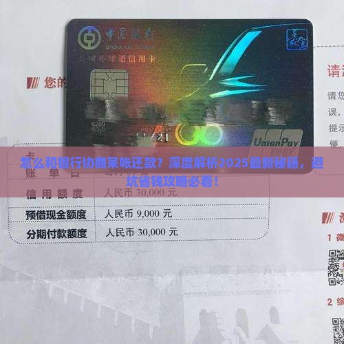 怎么和银行协商呆帐还款