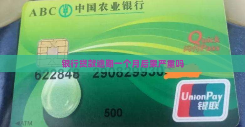 银行贷款逾期一个月后果严重吗