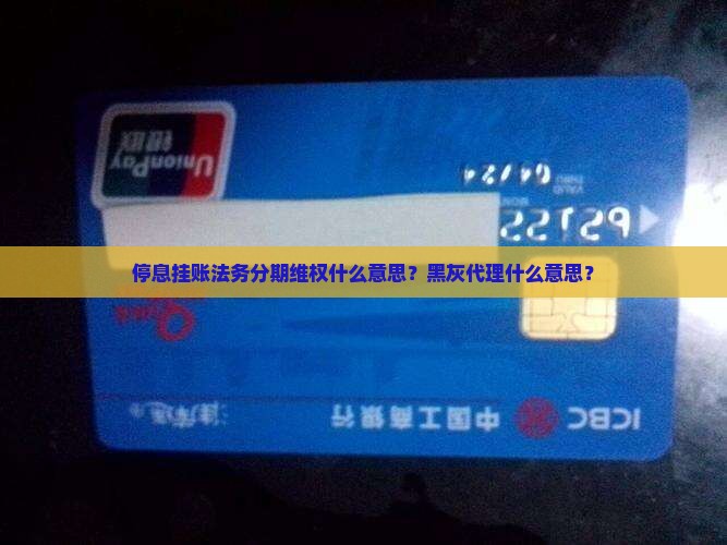 停息挂账法务分期什么意思