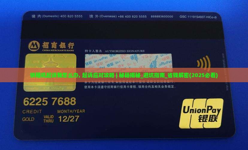 俏租机起诉我怎么办