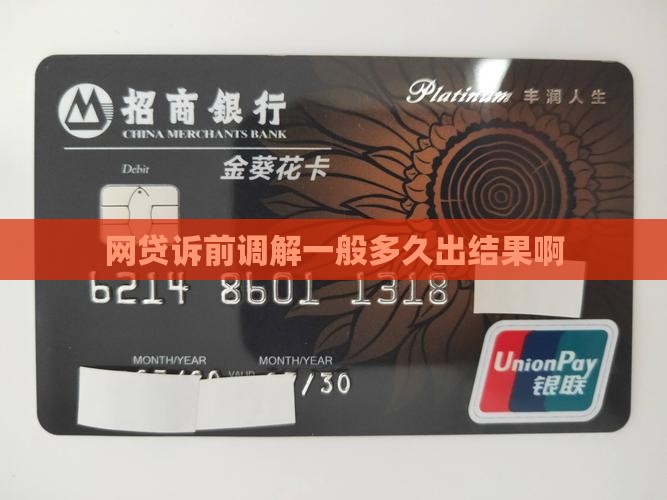 网贷诉前调解一般多久出结果