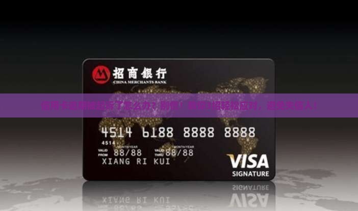 因信用卡逾期被起诉应该怎么办