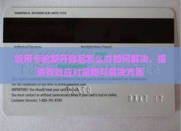 信用卡逾期开庭后怎么办如何解决