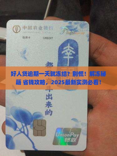 好人贷逾期一天被冻结如何解冻