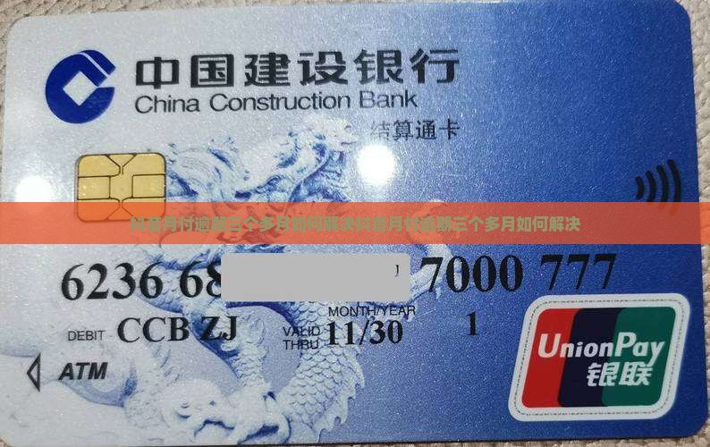 抖音月付逾期三个多月如何解决