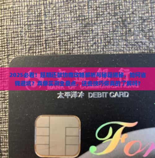 延期还款协商技巧大揭秘