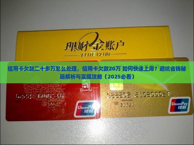 信用卡欠款二十多万怎么处理