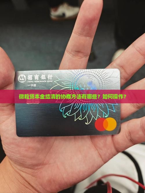 微粒贷本金结清的协商方法