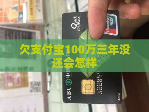 欠支付宝100万三年没还会怎样