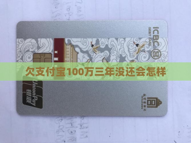 欠支付宝100万三年没还会怎样