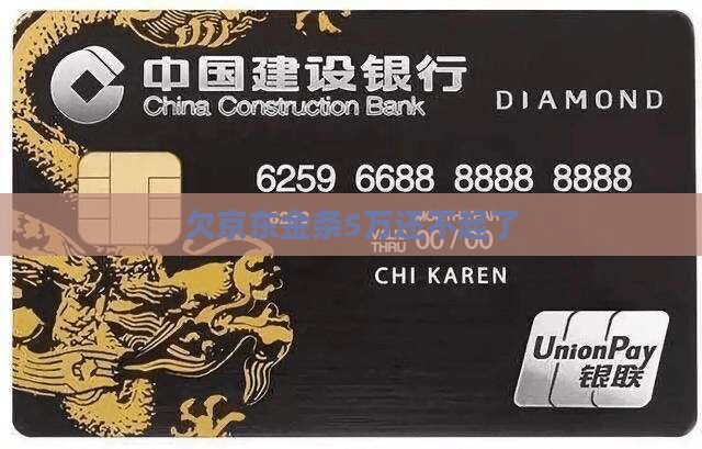 欠京东金条5万还不起了