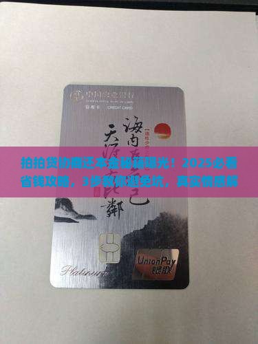 拍拍贷怎么协商还本金的钱