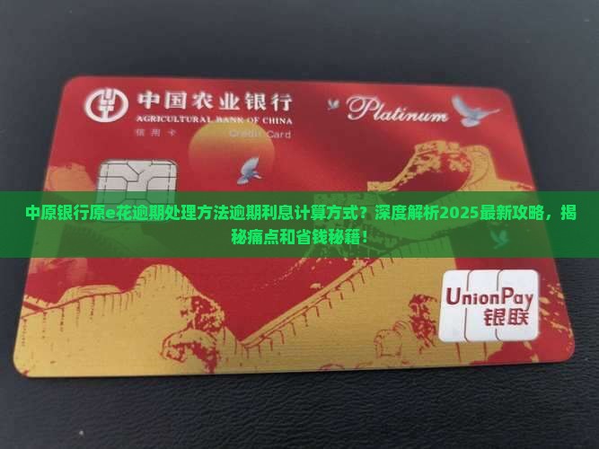 中原银行原e花逾期处理方法逾期利息计算方式