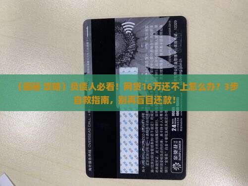 网贷16万还不上怎么办