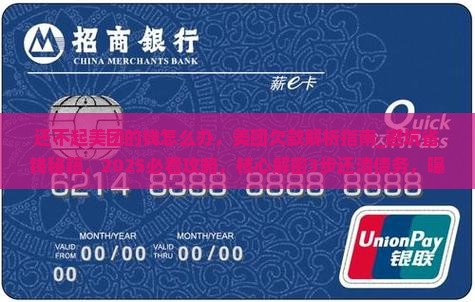 还不起美团的钱怎么办