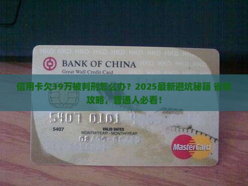 信用卡欠39万被判刑该怎么办