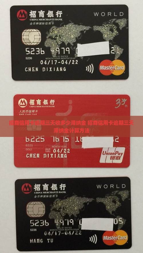 招商信用卡逾期三天收多少滞纳金