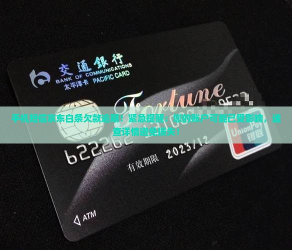 手机短信京东白条欠款逾期
