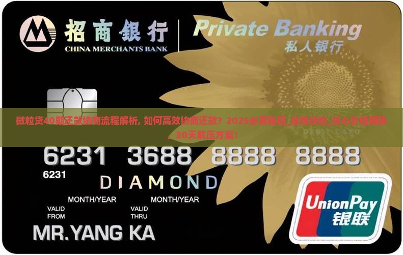 微粒贷40期还款协商流程解析