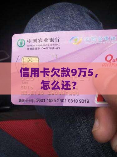欠信用卡9万5怎么还的