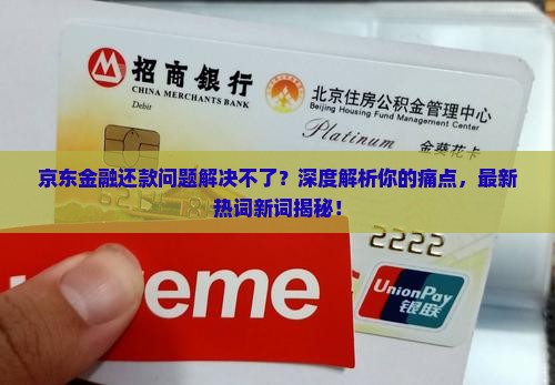 京东金融还款问题解决方法大全