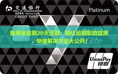 备用金逾期20天还款