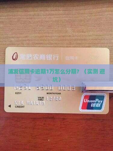 浦发信用卡逾期1万如何分期还款