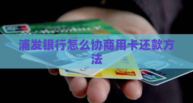 欠款协商浦发银行还款方法