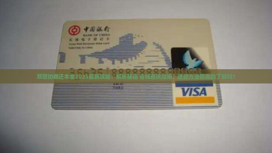 双呗协商还本金的方法有哪些