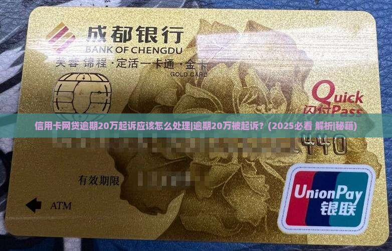 信用卡网贷逾期20万起诉应该怎么处理