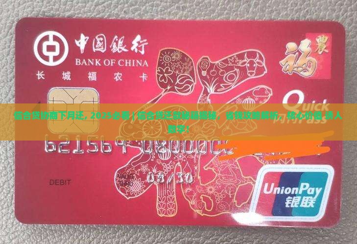 信合贷协商下月还
