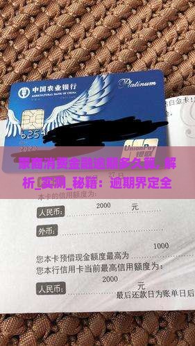 蒙商消费金融逾期多久算