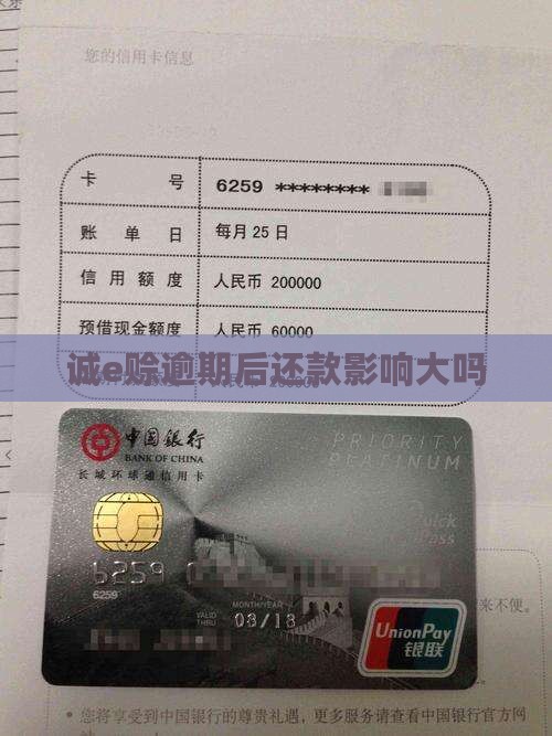 诚e赊逾期后还款有影响吗