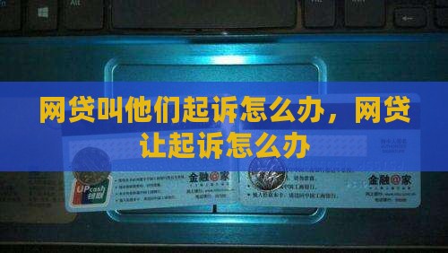 网贷叫他们起诉怎么办