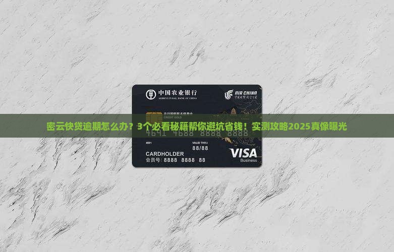 密云快贷逾期咨询