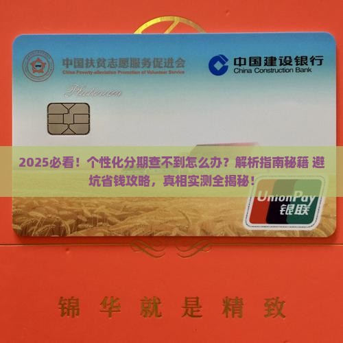 个性化分期查不到怎么办
