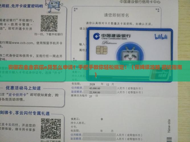 安徽农金金农信e贷怎么申请