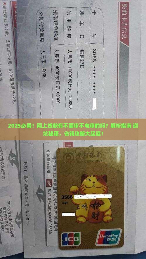 网上贷款有不面审不电审的吗