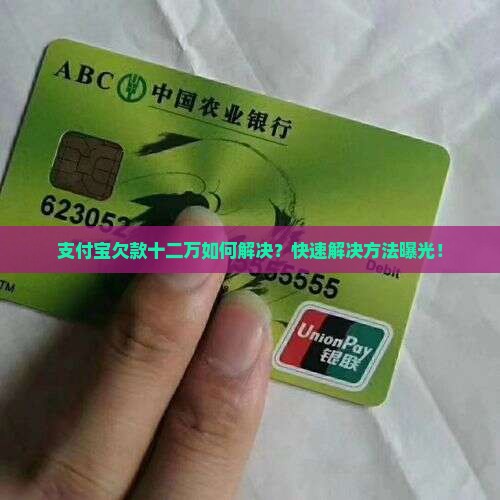 支付宝欠款十二万如何解决