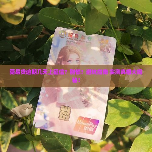 莞易贷逾期几天上征信如何处理