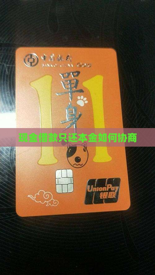 现金借款只还本金怎么操作