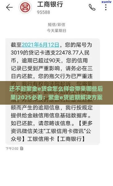 还不起紫金e贷会怎么样会带来哪些后果